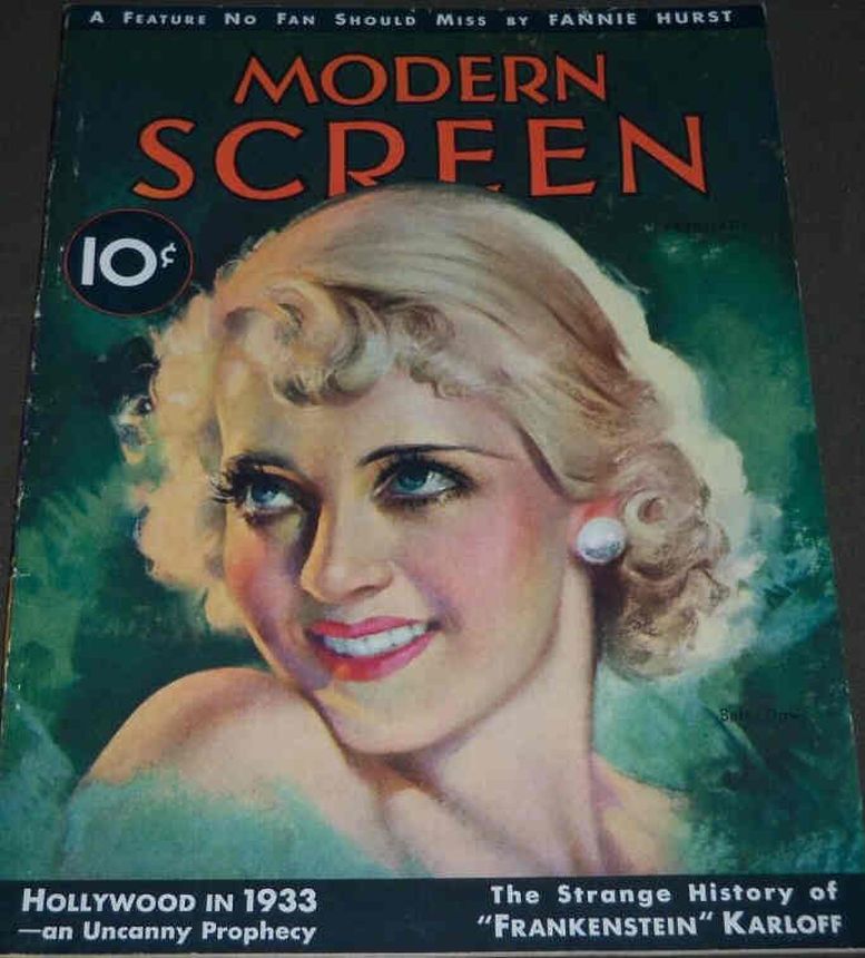 MODERN SCREEN magazine cover Issue 27 February 1933